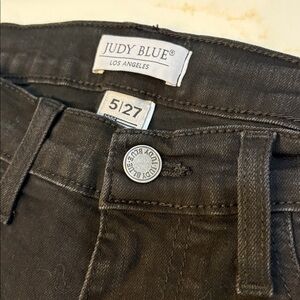 Judy Blue Black Frayed Flare Jeans 5/27